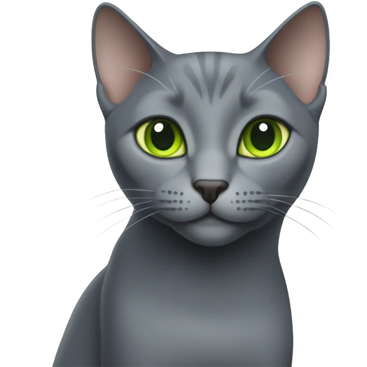 Russian blue cat emoji