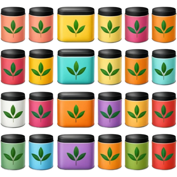 Herbal Tea Tins emoji