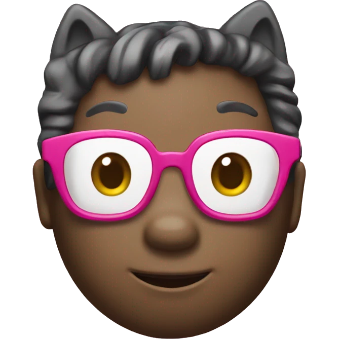 Hello kitty with glasses  emoji
