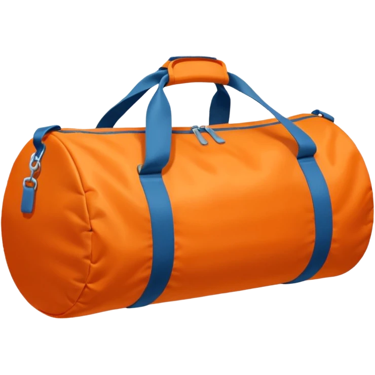 sac de sport orange sans motif emoji