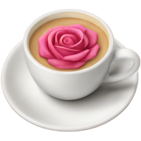 Un frapuchino rosa emoji