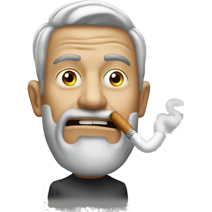 Crazy smoker emoji
