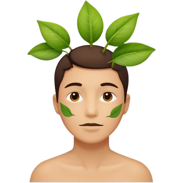 Combine this emoji 🥺 and this emoji 🌱 on its head emoji