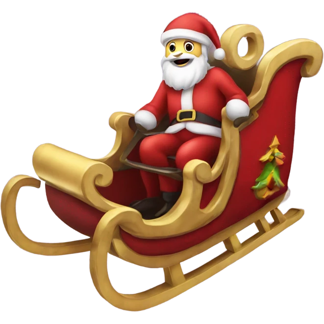 Santa’s sleigh emoji