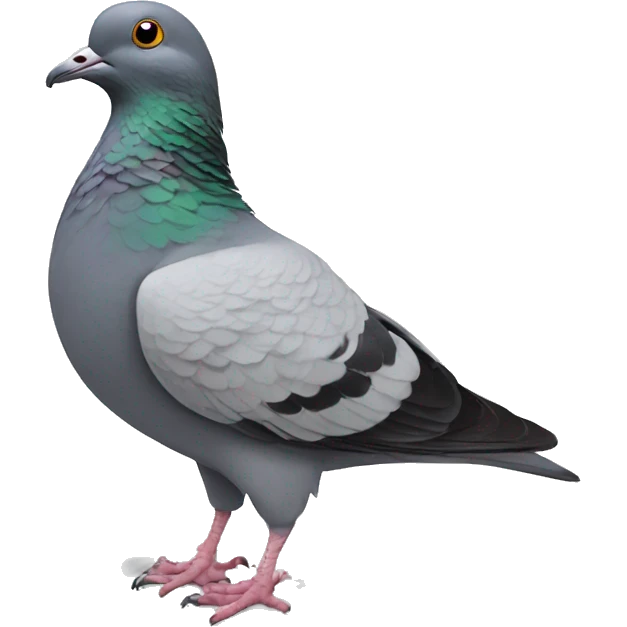 pigeon with human feet emoji