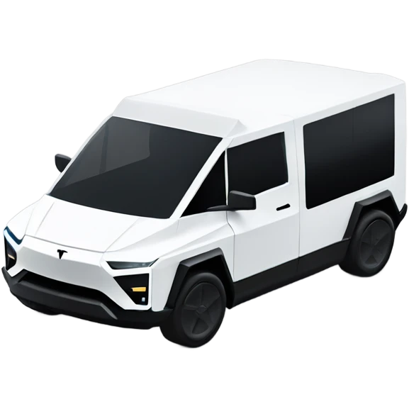 Tesla cybertruck white emoji