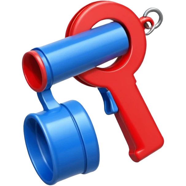 whistle blue (#00A3E0) and red (#F9423A) emoji