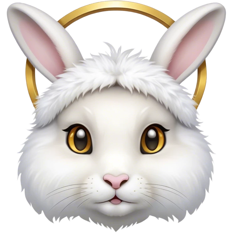 rabbit as a saint emoji