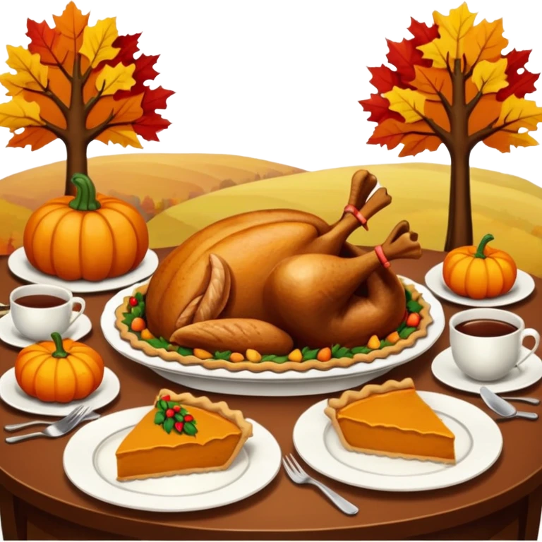 Thanksgiving and autumn vibe. emoji