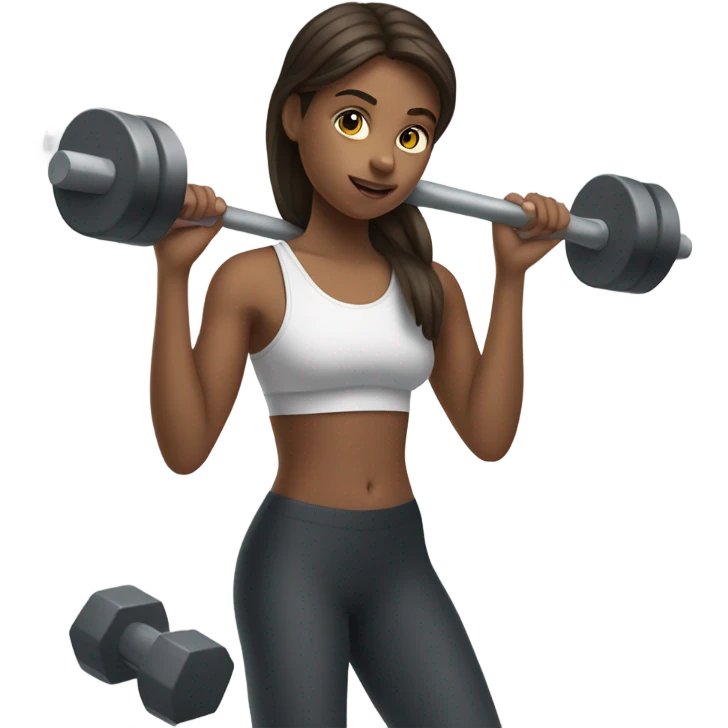 girl in gym  emoji