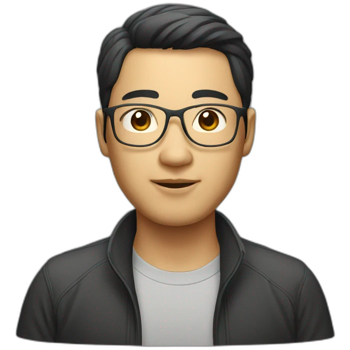 asain man glass emoji