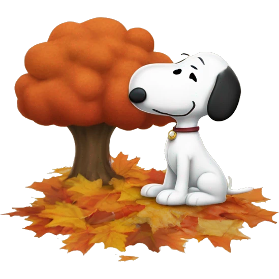 Fall snoopy  emoji