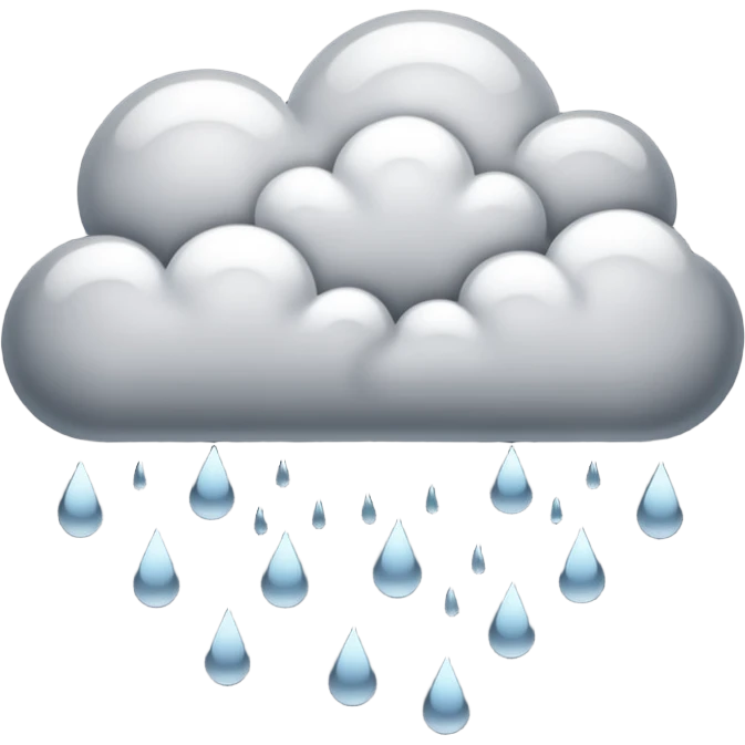 snowy rain cloud emoji