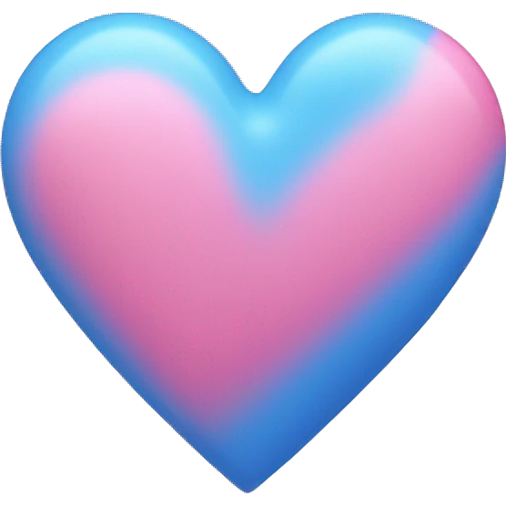 Blue and Pink Heart emoji