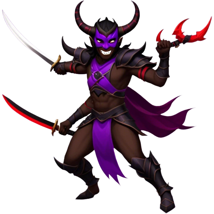 Demon-Horned Warrior emoji