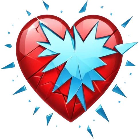 Broken heart with sparkles  emoji