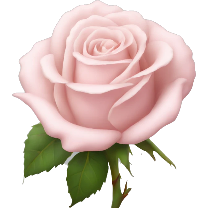 Pale pink rose emoji
