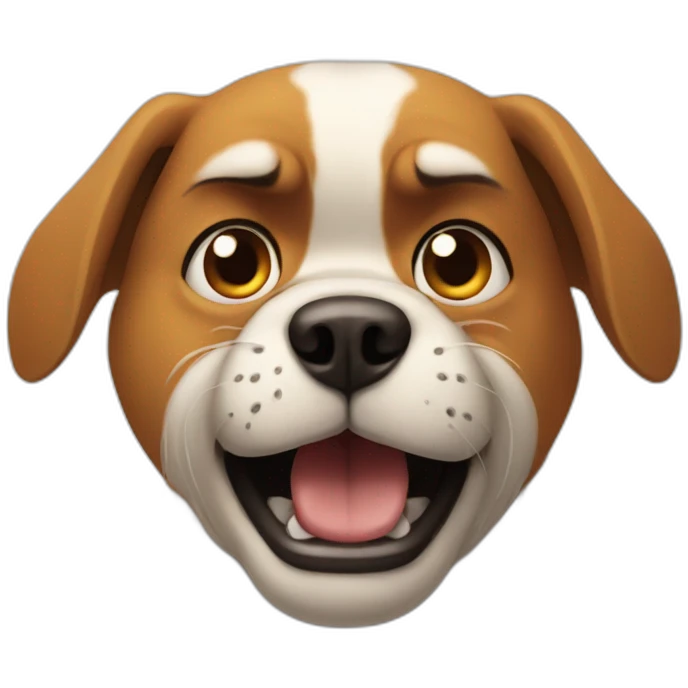 angry dog emoji