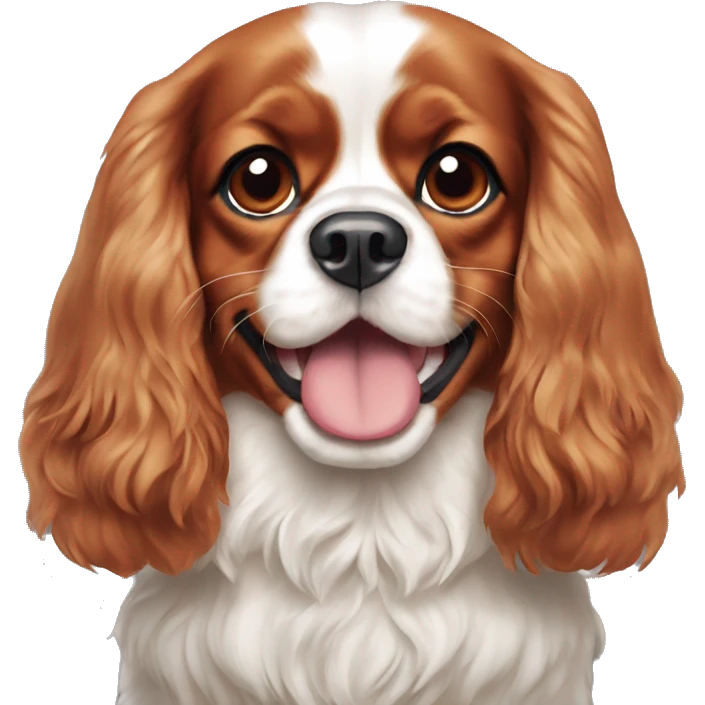 Happy Cavalier King Charles Spaniel emoji