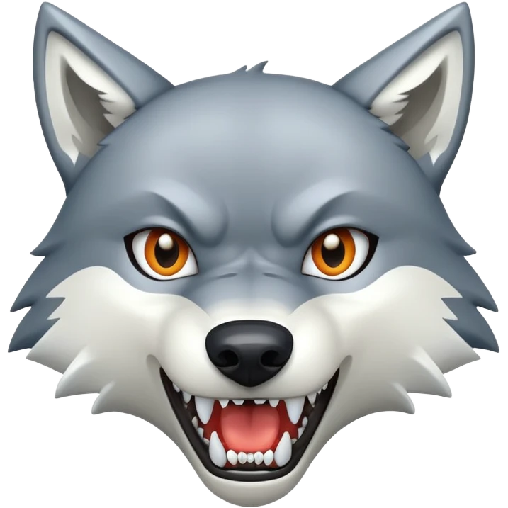 wolf teeth emoji