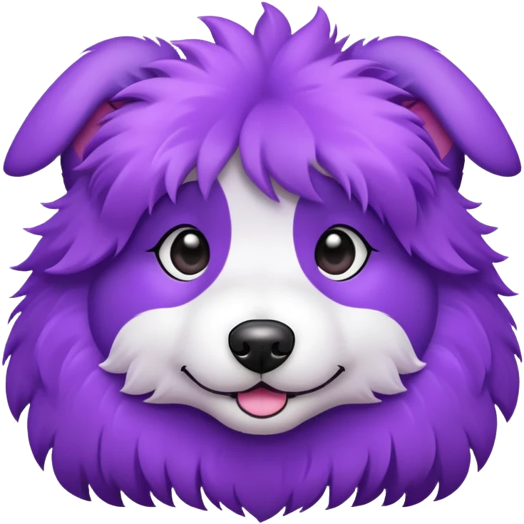 Purple dog emoji