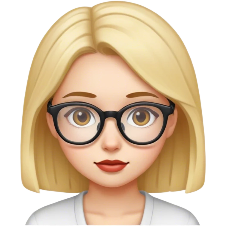 girl with glasses  emoji
