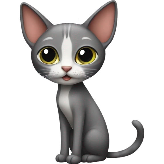 Skinny cat emoji