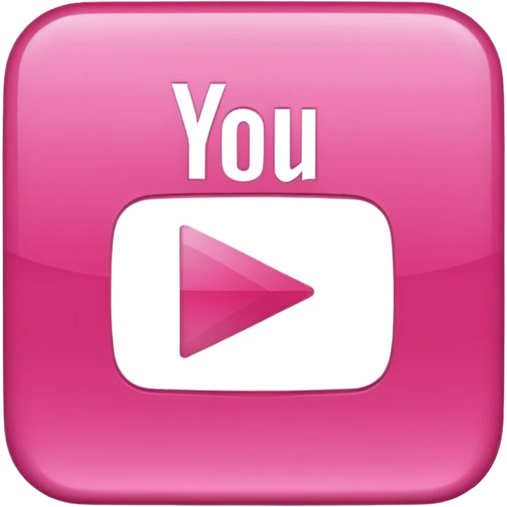 pink square youtube logo emoji