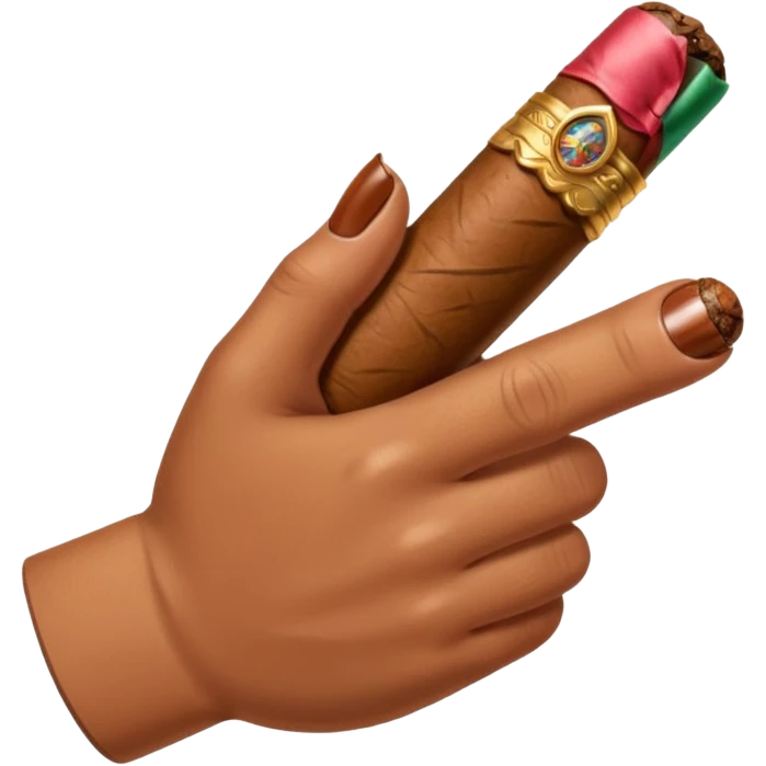Sigarro en la mano emoji