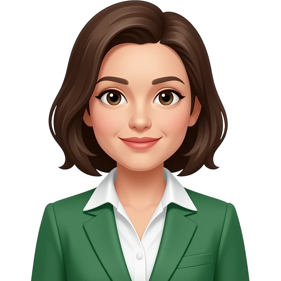 woman in green suit mid size emoji