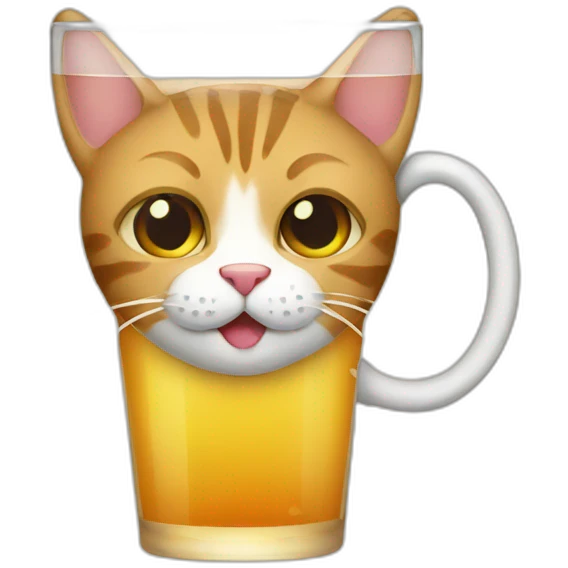 drinking cat emoji