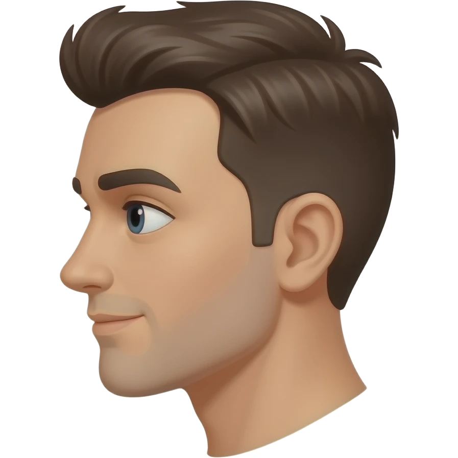 rotate head to 3/4 view emoji