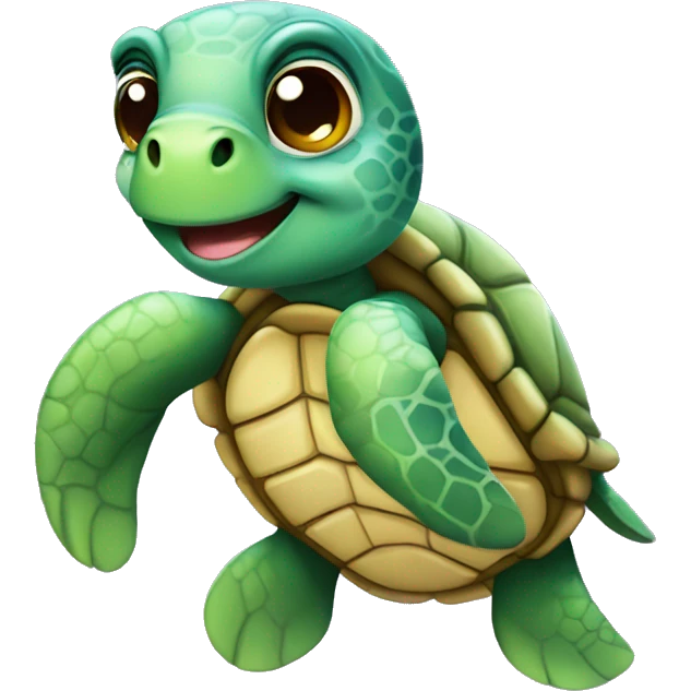 Cute Sea Turtle emoji