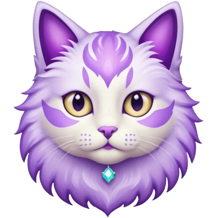 glitter purple Star cat emoji