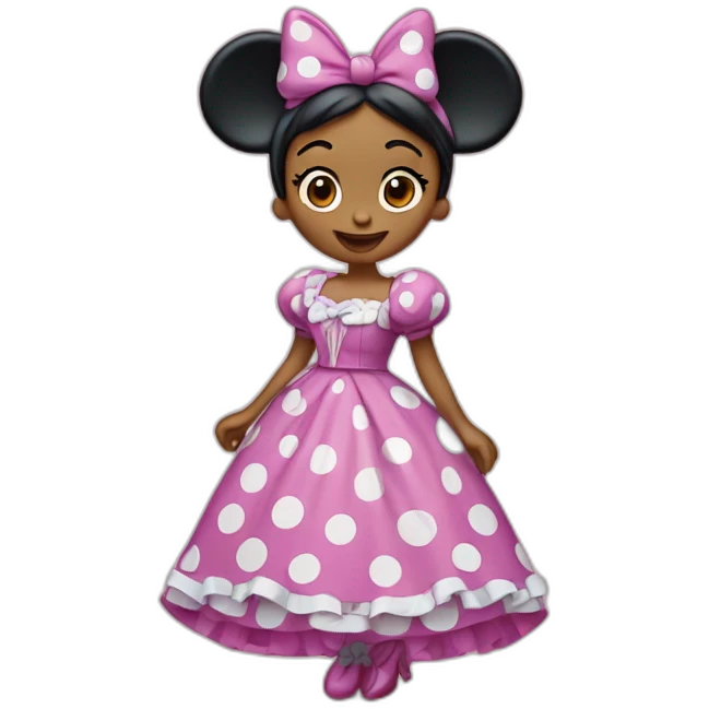 Minnie mouse con vestido de gitana  emoji