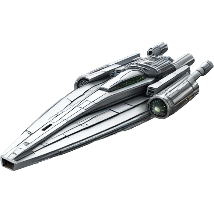Star Wars Naboo Royalty Starship chrome  emoji