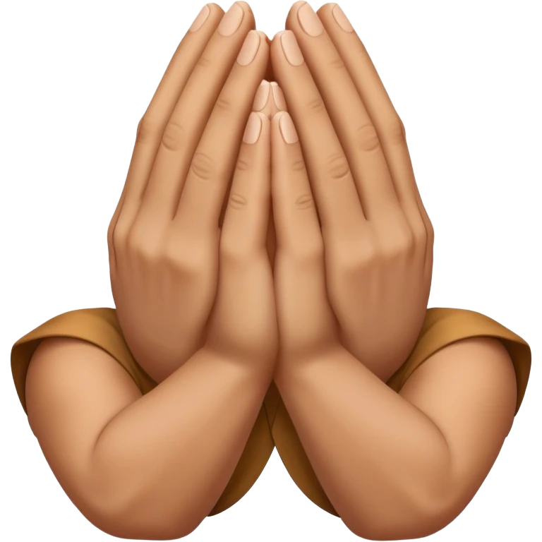 hands folded in prayer position emoji