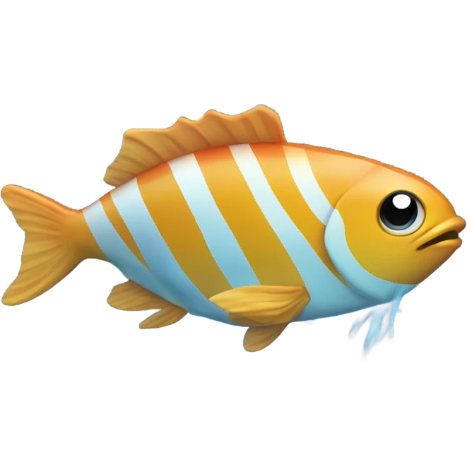 Fish running a race emoji