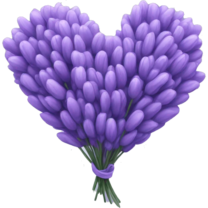 Lavender heart  emoji