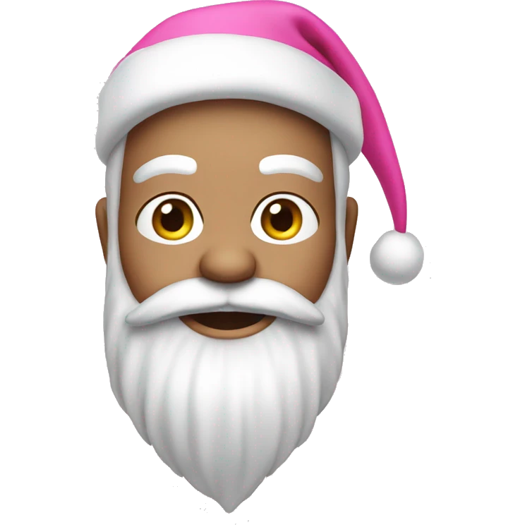 Pink Santa emoji