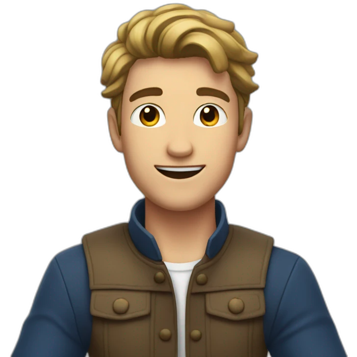young french man, arms up emoji