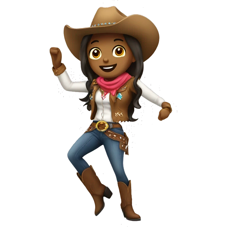 Cowgirl dancing  emoji