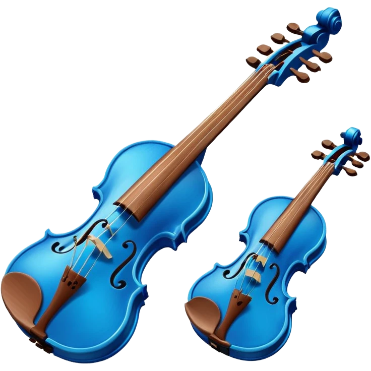blue violin emoji