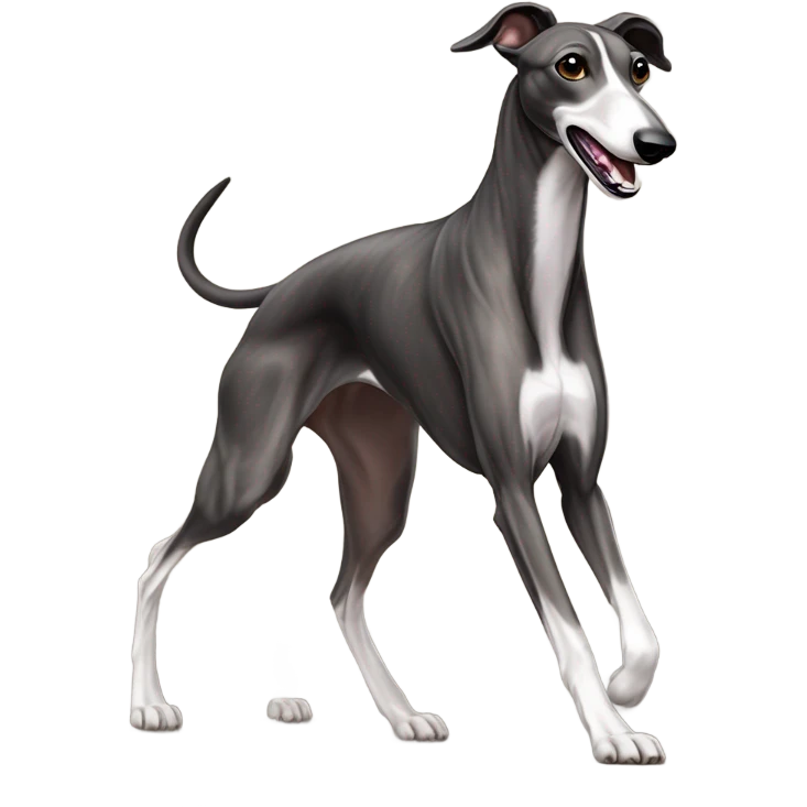 racing greyhound running emoji