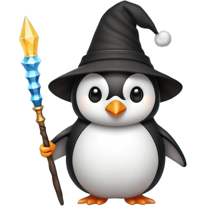 Penguin Wizard emoji