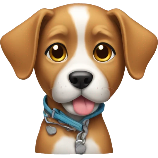 Dog wear a shoes  emoji