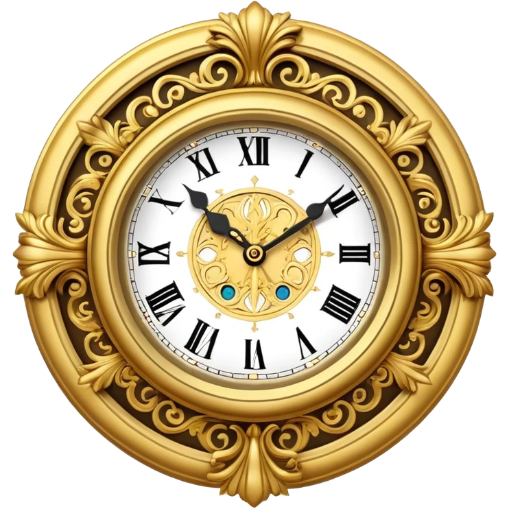 Fancy clock emoji