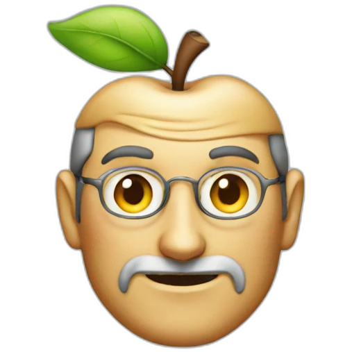 apple logo steve jobs emoji