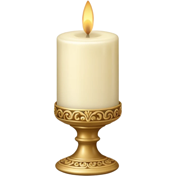 Decorative Wax Candle emoji