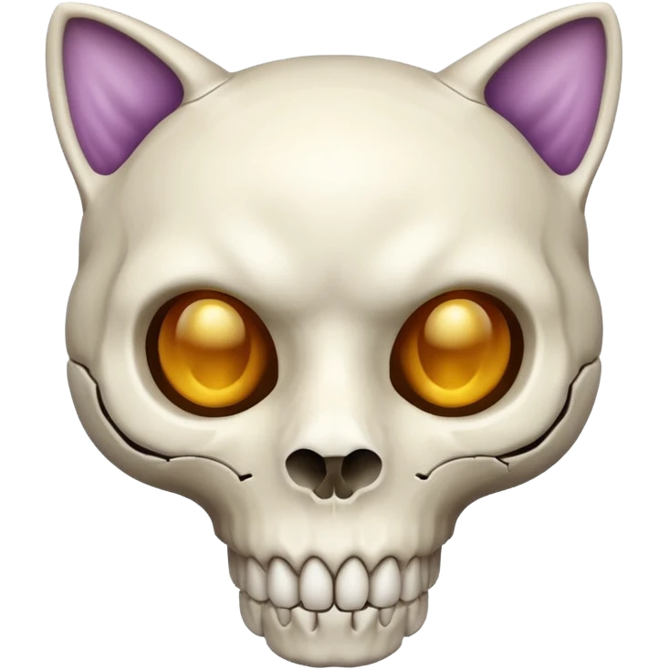 Cat skull emoji